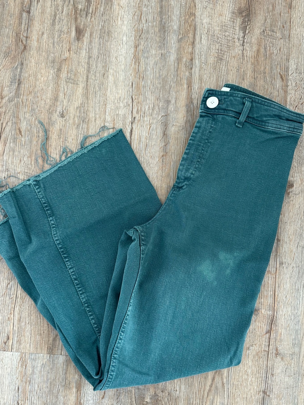 Zara ‘The Marine Straight’ Jeans with Frayed Hem